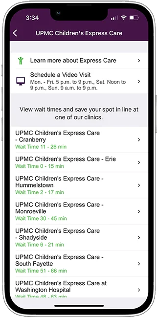 UPMC Benefits screen B